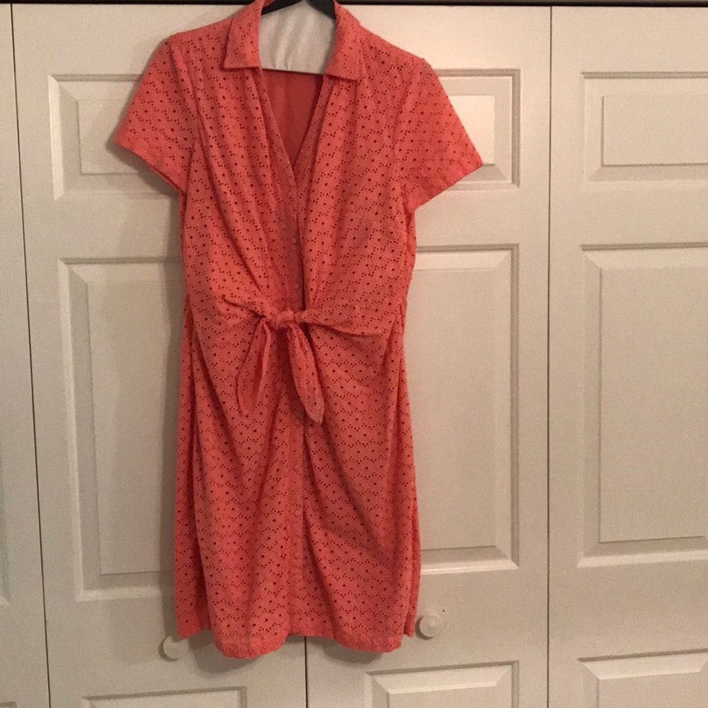 Talbots eyelet lace dress
